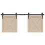 stumdomų spintelių durų komplektas 122 cm anglinis plienas