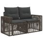 Sodo sofa 2-Vietų skaičius Pilka poliratanas