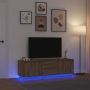 Televizoriaus spintelė su LED, artisano ąžuolas, 160,5x41x50 cm