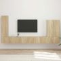 TV sieninio kabineto komplektas 6 pcs Sonoma ąžuolas