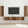 TV sieninio kabineto komplektas 4 pcs Senas medis