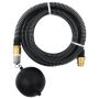 Siurbimo žarna su žalvarinėmis jungtimis, juoda, 1,1, 3m, PVC