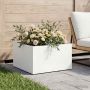 Sodo vazonas Balta 60 x 60 x 30 cm Šaltai valcuotas plienas
