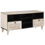TV vienetai su stalčių Balta 100 x 33 x 46 cm Apdirbta mediena
