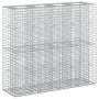 Gabioninė pakelta lova 2 pcs Sidabro 170 x 50 x 150 cm