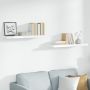 Pakabinamos lentynos, 2vnt., baltos, 90x23,5x3,8cm, MDF