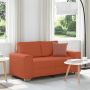 Dvivietė sofa, raudonai oranžinė, 160x77x82 cm, velvetas, audinys