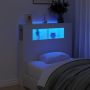 LED galvūgalis, baltas, 100x18,5x103,5cm, apdirbta mediena