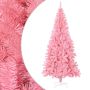 Dirbtinė Kalėdų eglutė su stovu, rožinės spalvos, 180cm, PVC