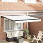 Ištraukiama markizė Balta 300 x 250 cm Poliesteris ir Metalas