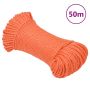 Darbo virvė, oranžinės spalvos, 8mm, 50m, polipropilenas