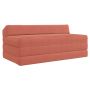 Sulankstomas Sofa-Lovas Čiužinys Raudona oranžinė