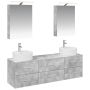 Vonios baldų rinkinys 5 pcs Betono pilka