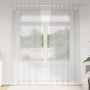 Voile Užuolaida 2 pcs Šviesiai pilka 245 x 140 cm Poliesteris
