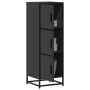 Highboard Black 35,5x35x106,5 cm Mediena ir metalas