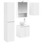 Vonios spintos komplektas 5 pcs Balta 50 x 14,5 x 70 cm