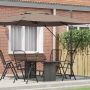 Roma Parasol Taupe 286 x 284 x 265 cm Aliuminis ir poliesteris