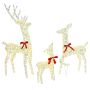 Elnių šeima su 300 LED 3 pcs Šilta balta 67 x 26 x 127 cm PET