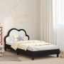 Lovos rėmas su galvūgalio Juoda 90 x 190 cm PU