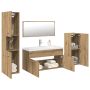 5 dalių vonios baldų komplektas Artisan Oak Engineered Wood