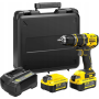 Stanley 18V V20 Premium Brushless Hammer Drill Driver - 4.0Ah Kit | SFMCD721M2K-QW | 18 V | 4.0 Ah | Lithium-Ion (Li-Ion)