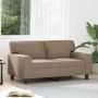 Dvivietė sofa, kapučino spalvos, 120cm, dirbtinė oda