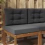 Lauko sofa pagalvėlė 2 pcs Antracitas Poliesteris