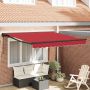 Ištraukiama markizė Raudona 300 x 250 cm Poliesteris ir Metalas