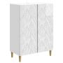Kabalas Itin blizgi balta 66 x 34,5 x 90 cm Apdirbta mediena
