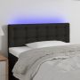 Galvūgalis su LED, juodos spalvos, 90x5x78/88cm, audinys