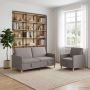 Sofos komplektas su saugojimu 2 pcs Taupe Poliesteris