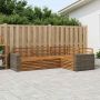 Lauko sofos komplektas 4 pcs Natūrali 255,5 x 176,5 x 73 cm