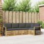 Lauko sofos komplektas 5 pcs Balta ir antracito