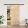 Slankios durys Natūrali 80 x 208 cm Pušies medienos masyvas
