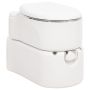 Integruotas stovyklavimo tualetas, baltas, 24+17l, HDPE/plienas