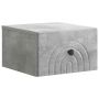 Sieninis naktinis staliukas Betono pilka 33 x 34,5 x 20 cm