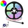 LED juosta 2 pcs Juoda ir permatoma 3000 mm Varis ir plastikas