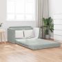 Sofa lova 110cm Šviesiai pilka Aksomas