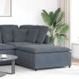 Modulinė sofa, pakojų modulis, tamsiai pilka, 100x100x48 cm