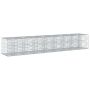 Gabioninė pakelta lova 2 pcs Sidabro 340 x 60 x 55 cm