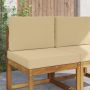 Lauko sofa pagalvėlė 2 pcs Smėlio Poliesteris