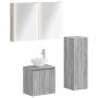 Vonios baldų rinkinys 4 pcs Pilka Sonoma