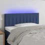 Galvūgalis su LED, mėlynos spalvos, 100x5x78/88cm, audinys