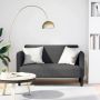 Loveseat sofa, tamsiai pilka, 109cm, velvetinis audinys