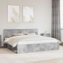 Lovos rėmas Betoninė 200 x 200 cm Kietos pušies mediena