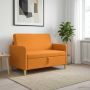 Sofa su saugojimo vieta Tamsiai geltona 122 x 78 x 87 cm