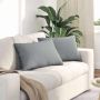 Sofa Pagalvės 2 pcs Šviesiai pilka 60 x 40 cm audinys