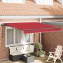 Ištraukiama markizė Raudona 350 x 250 cm Poliesteris ir plienas