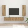 TV spintelių komplektas 3 pcs Amatininkų ąžuolas