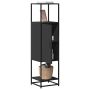 Highboard Black 35,5x35x139 cm Mediena ir metalas